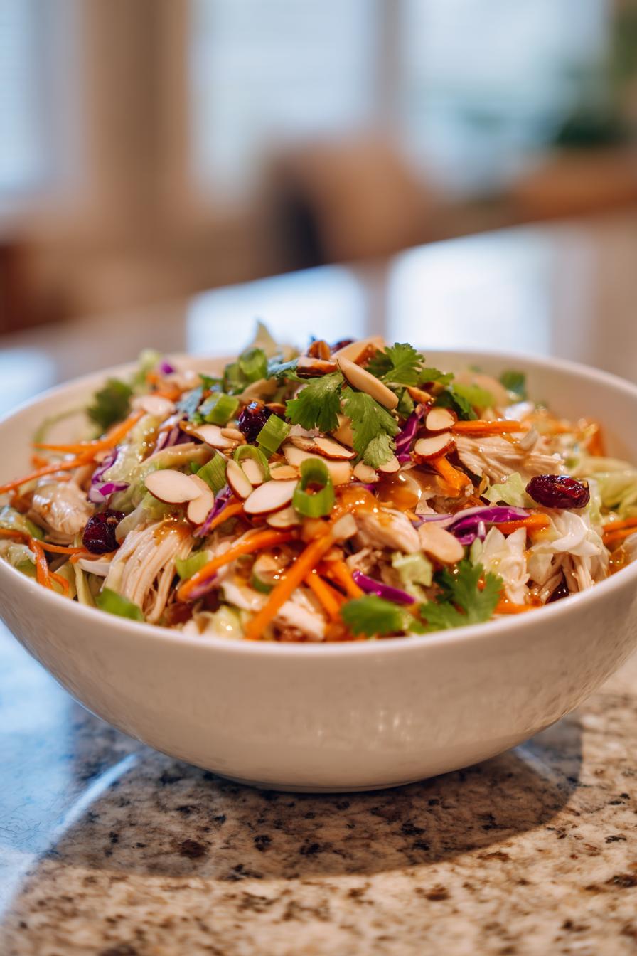 asian chicken cranberry salad - detail 1