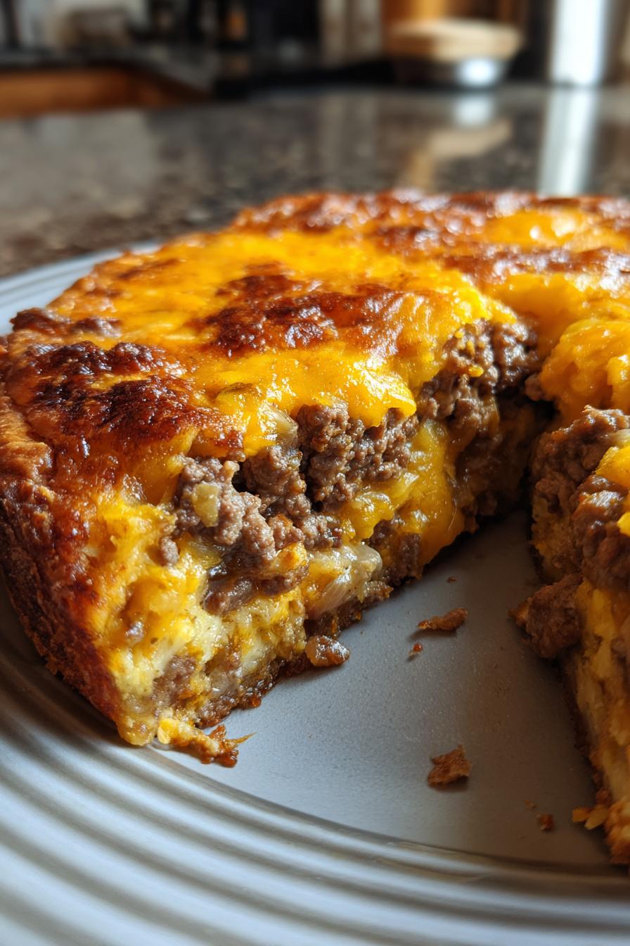 cheeseburger pie - detail 1