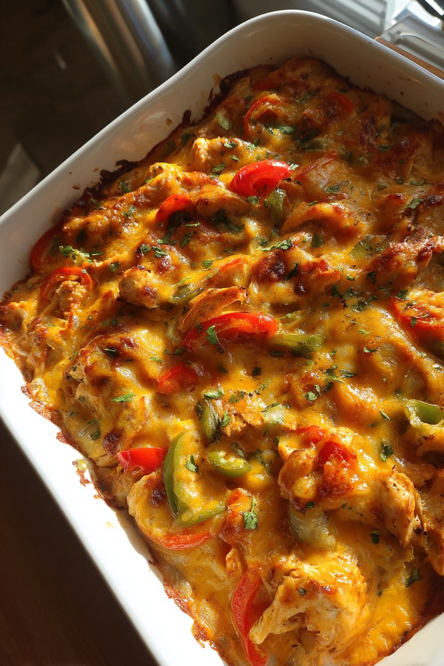 fajita chicken casserole - detail 1