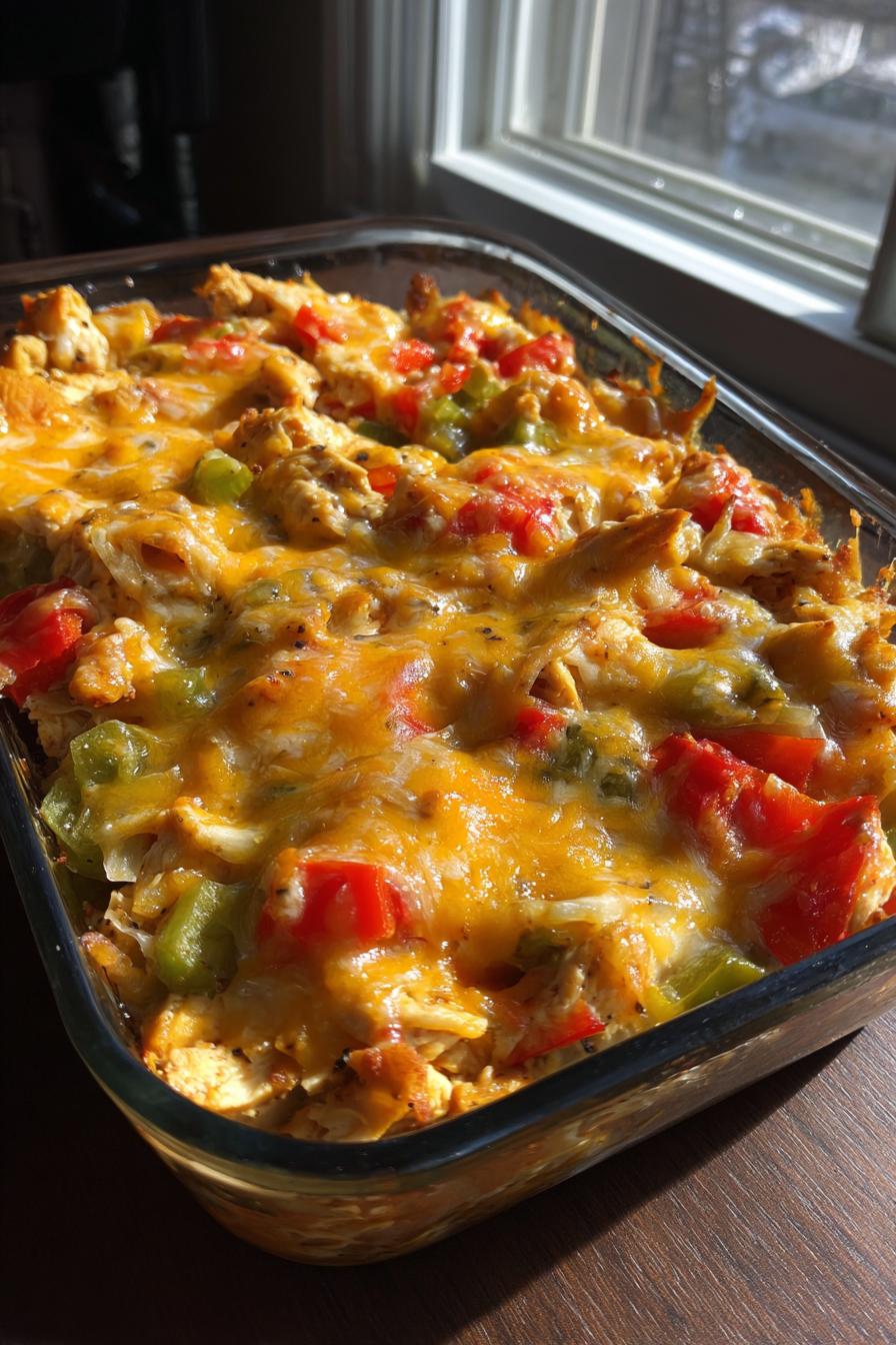 fajita chicken casserole - detail 2
