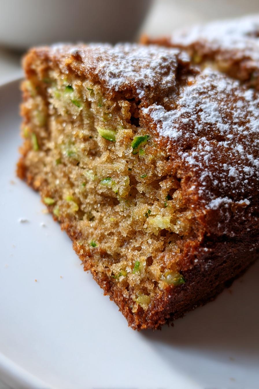 zucchini spice cake - detail 1